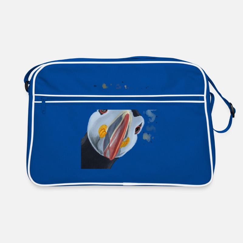 Un plongeur de perroquet curieux Sac Retro