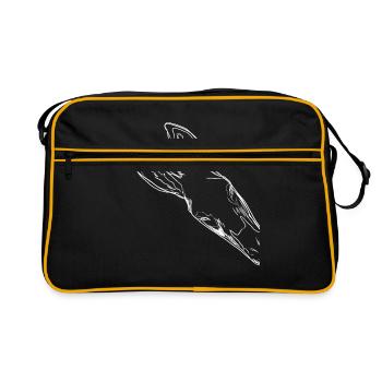 Curious Donkey - Retro Bag - black/gold - Front