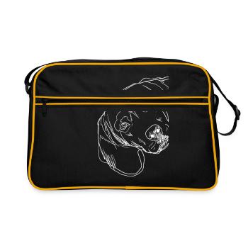 Strokes Tiroler Bracke Dog - Retro Bag - black/gold - Front