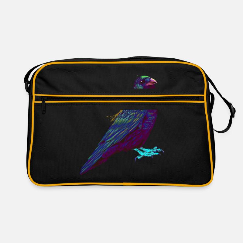 Splash Crow Bird Raven Retro Bag