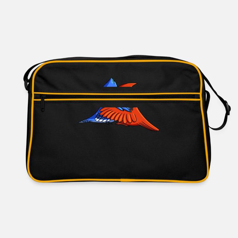 Blue Jay Bird Hugging Northern Cardinal Retro Bag
