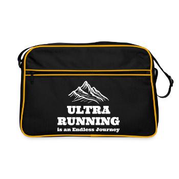 Ultra Running is an Endless Journey - Retro Bag - black/gold - Front