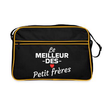 Le Meilleur Des Petits Frères - Sac Retro - noir/or - Devant