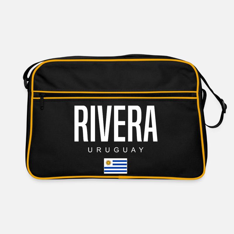Rivera Uruguay Uruguayer - Retro Tasche - Schwarz/Gold