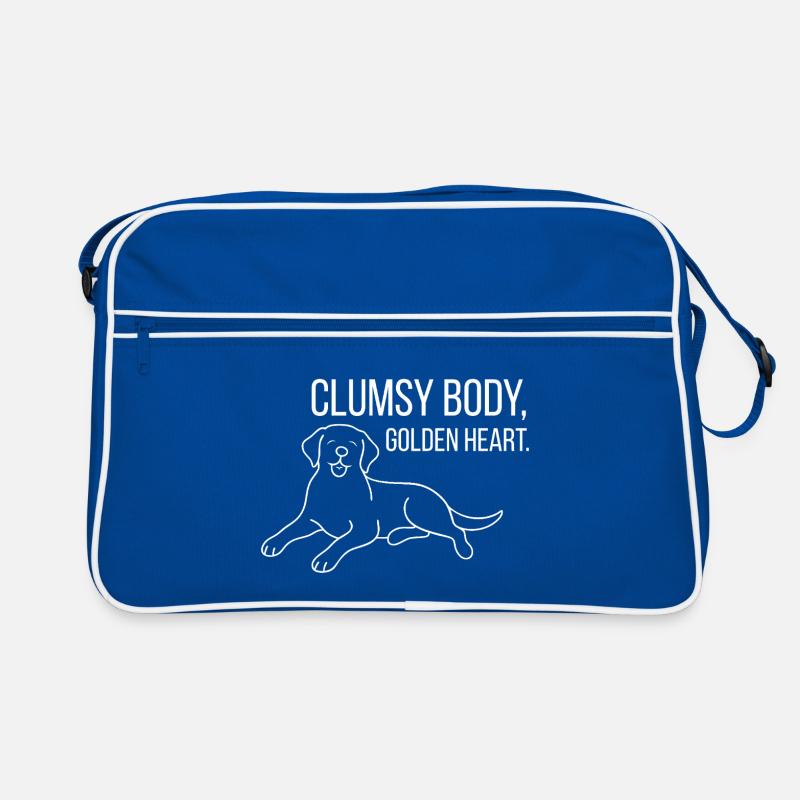 Labrador mit Humor Retro Tasche