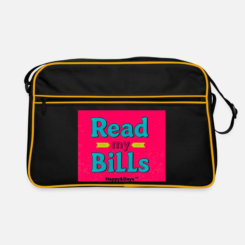 Read My Bills Neon Design Retro Bag