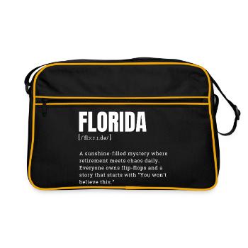 Florida Sunshine Mystery T-Shirt - Retro Bag - black/gold - Front