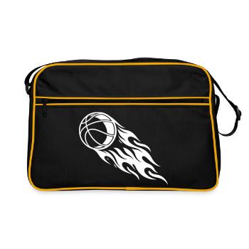 Basketball Fire - Sac Retro - noir/or - Devant
