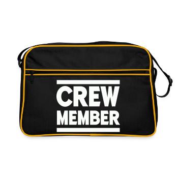 crew member - Retro Bag - black/gold - Front