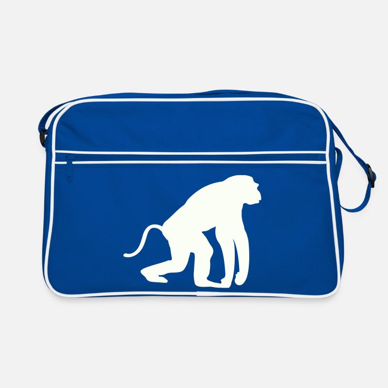 Affe Silhouette Retro Tasche
