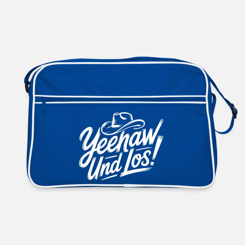 Yeah and Los! Western Script Retro Tasche