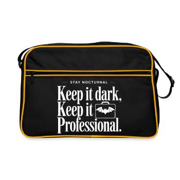 Déclaration professionnelle nocturne - Sac Retro - noir/or - Devant