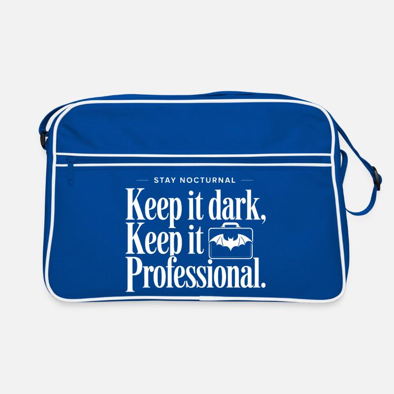 Berufliche Aussage der Nachtzeit Retro Tasche