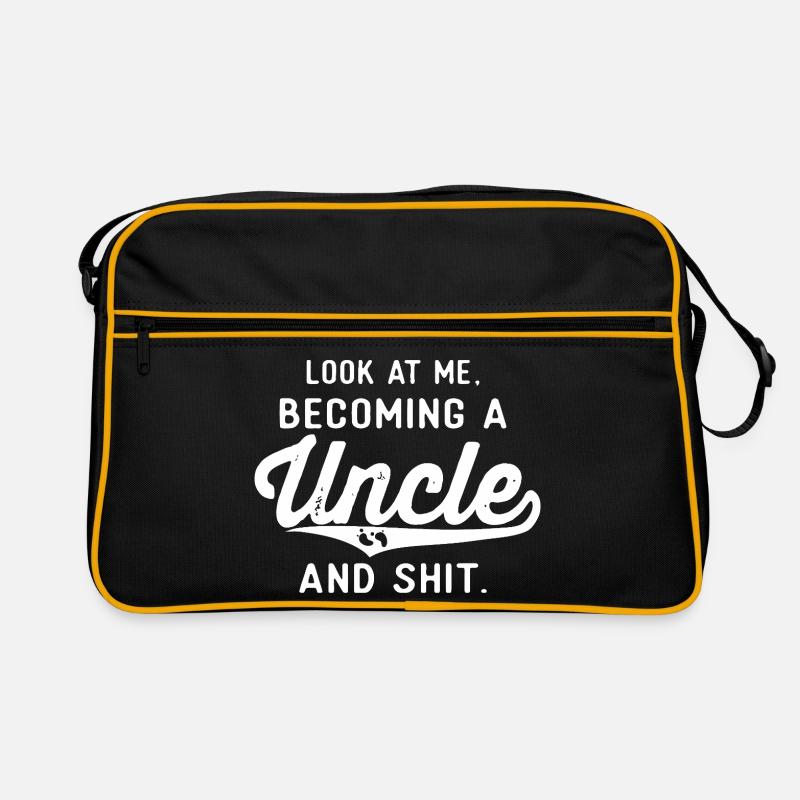 Ein Onkel werden – Fette Schrift Retro Tasche