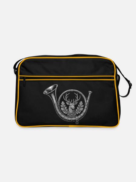 bugle - Retro Bag - black/gold - Front