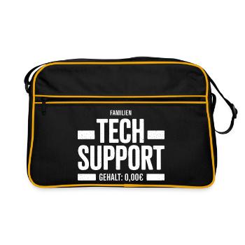 Family Tech Support Zero Salary - Retro Bag - black/gold - Front