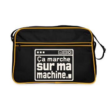 Développeur, ça marche sur ma machine - Sac Retro - noir/or - Devant