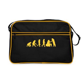 Cadeau de physiothérapie kinésithérapeute - Sac Retro - noir/or - Devant