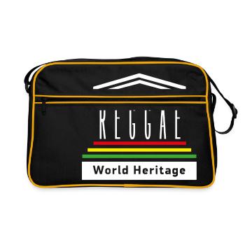 Reggae World Heritage - Retro Bag - black/gold - Front