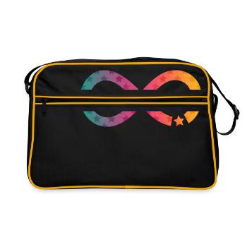 Infinity Star arc-en-ciel - Sac Retro - noir/or - Devant
