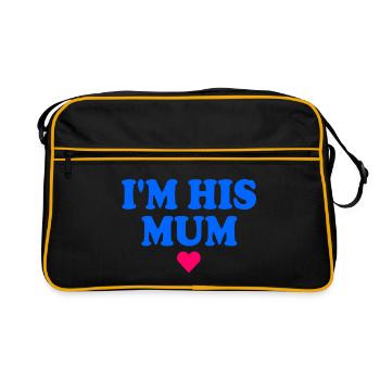 im his mom - Sac Retro - noir/or - Devant