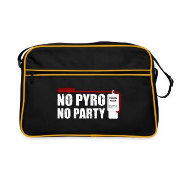 No pyro no party salut - Retro Bag - black/gold - Front