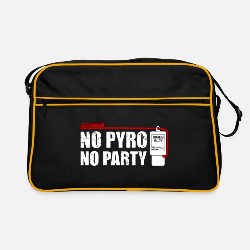 No pyro no party salut Retro Bag
