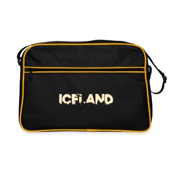 Islande - Sac Retro - noir/or - Devant