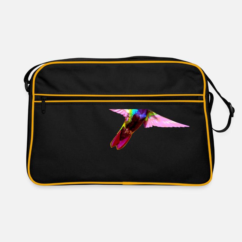 Bunter Kolibri Retro Tasche