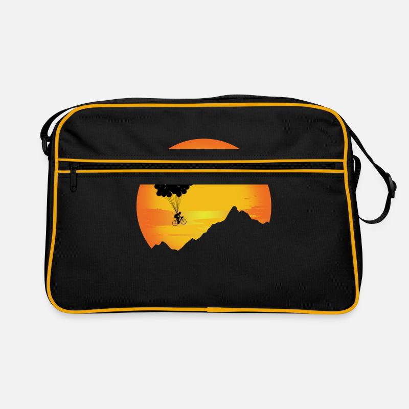 Fahrrad - Retro Tasche - Schwarz/Gold