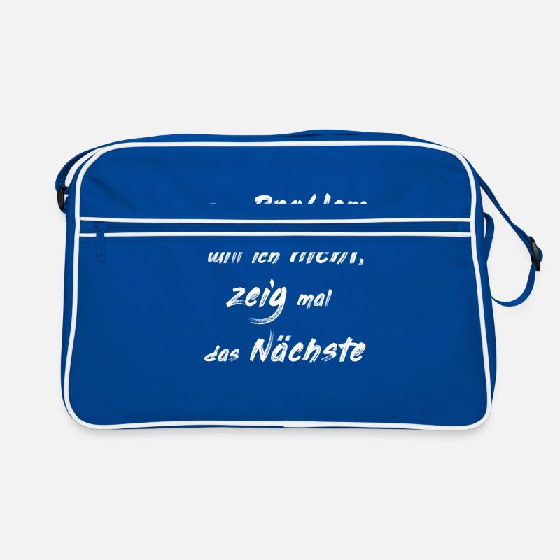 das problem will ich nicht Design Retro Tasche