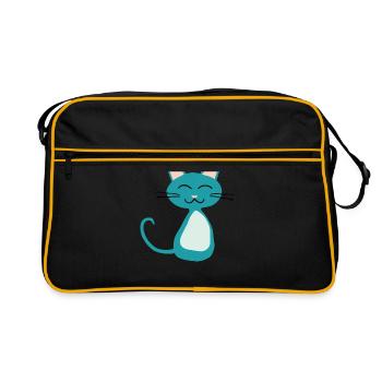 Kitten - Retro Bag - black/gold - Front
