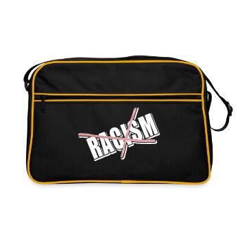 Against racism - Retro Bag - black/gold - Front