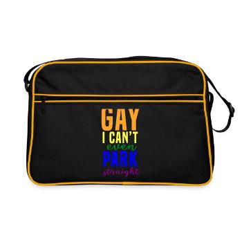 Je suis tellement gay - Sac Retro - noir/or - Devant