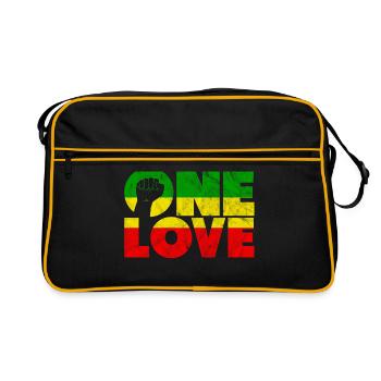 un reggae d'amour - Sac Retro - noir/or - Devant