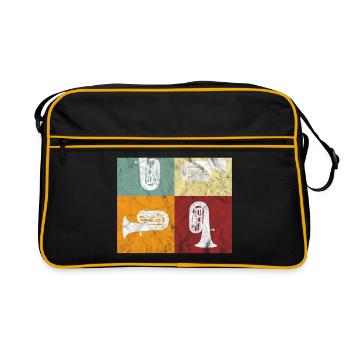 tuba - Retro Bag - black/gold - Front