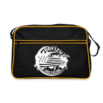 Breizh Bretagne - Sac Retro - noir/or - Devant