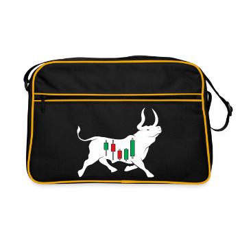 Stock bull - Retro Bag - black/gold - Front