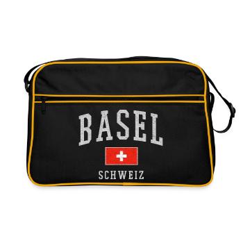 Basel - Retro Bag - black/gold - Front