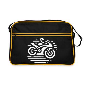 motorcycle - Sac Retro - noir/or - Devant