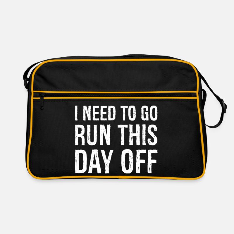 Ich muss heute frei laufen gehen Retro Tasche