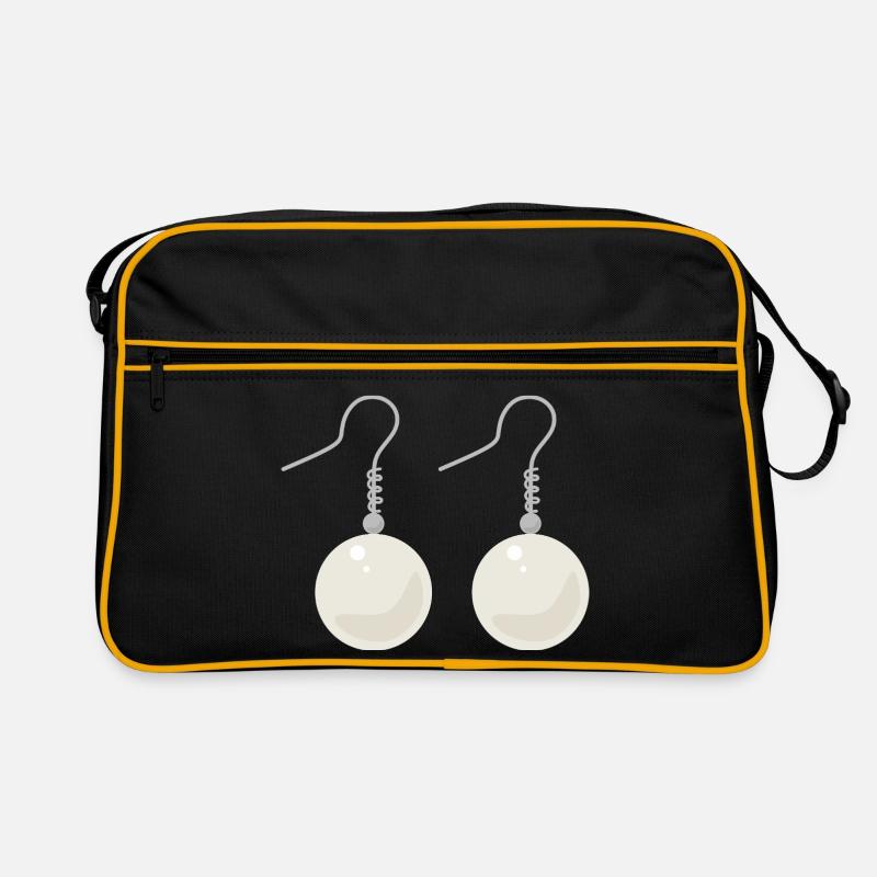 Boucles d’oreilles élégantes en perles Sac Retro