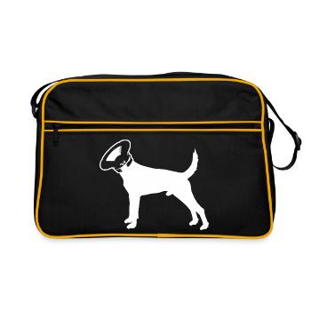 SUB WOOF WOOF - Retro Bag - black/gold - Front