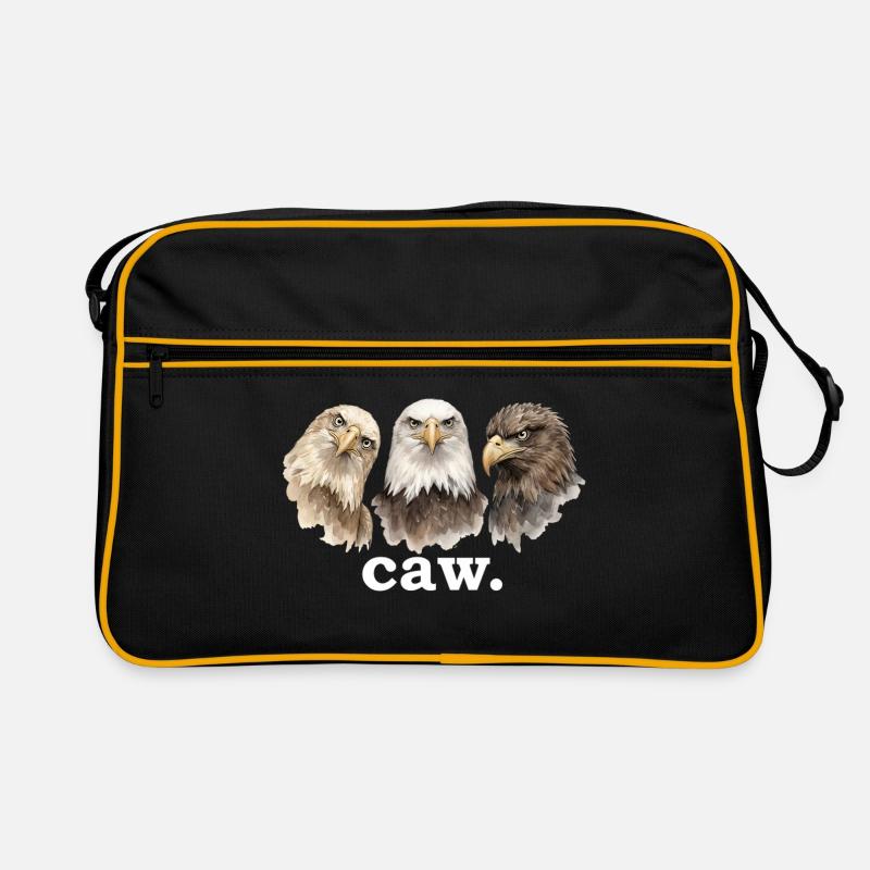 eagle croak funny eagle lover funny croak Retro Bag
