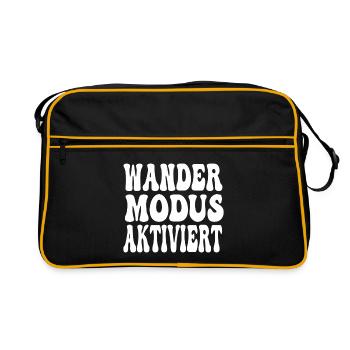Conception activée par le mode Wander - Sac Retro - noir/or - Devant