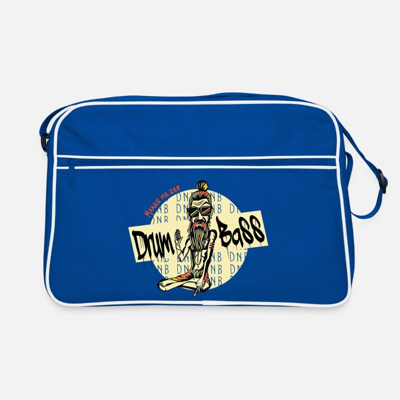 DNB Makes Me Zen - Drum and Bass , DnB, Drum n Bas Retro Tasche