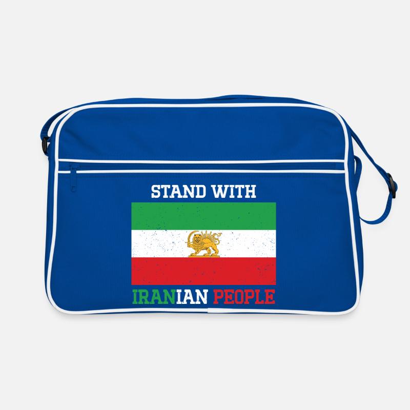 Emblème Tenir Tes Côtés du Peuple Iranien Sac Retro