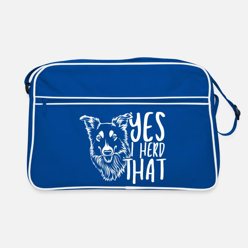 Wolf head with handwritten text Retro Bag