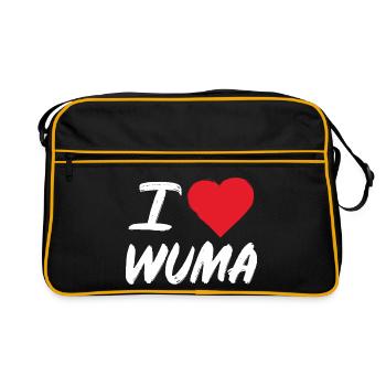 J’aime Wuma – Bad Dürkheim Wurstmarkt & Pfalz - Sac Retro - noir/or - Devant
