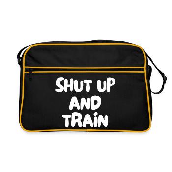 Tais-toi et entraîne-toi - Sac Retro - noir/or - Devant